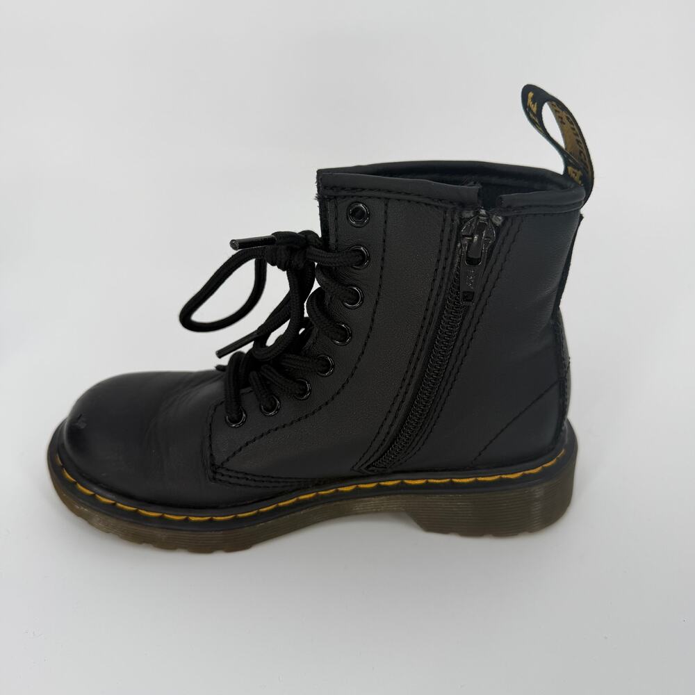 Dr. Martens AirWair Shoes‎ With Bouncing Soles Zipper Black Kids Size 12 - Picture 6 of 11